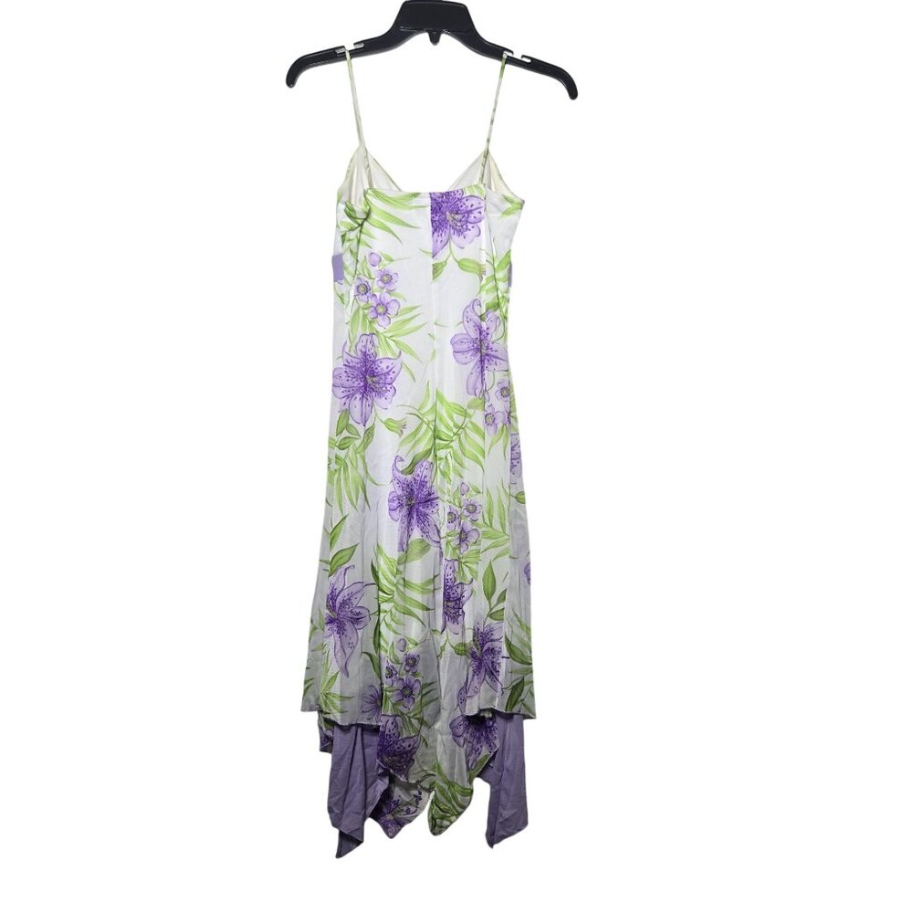Trixxi Floral Asymmetrical Dress Size Small Fairy Y2K Coquette Whimsical Boho - Picture 2 of 13